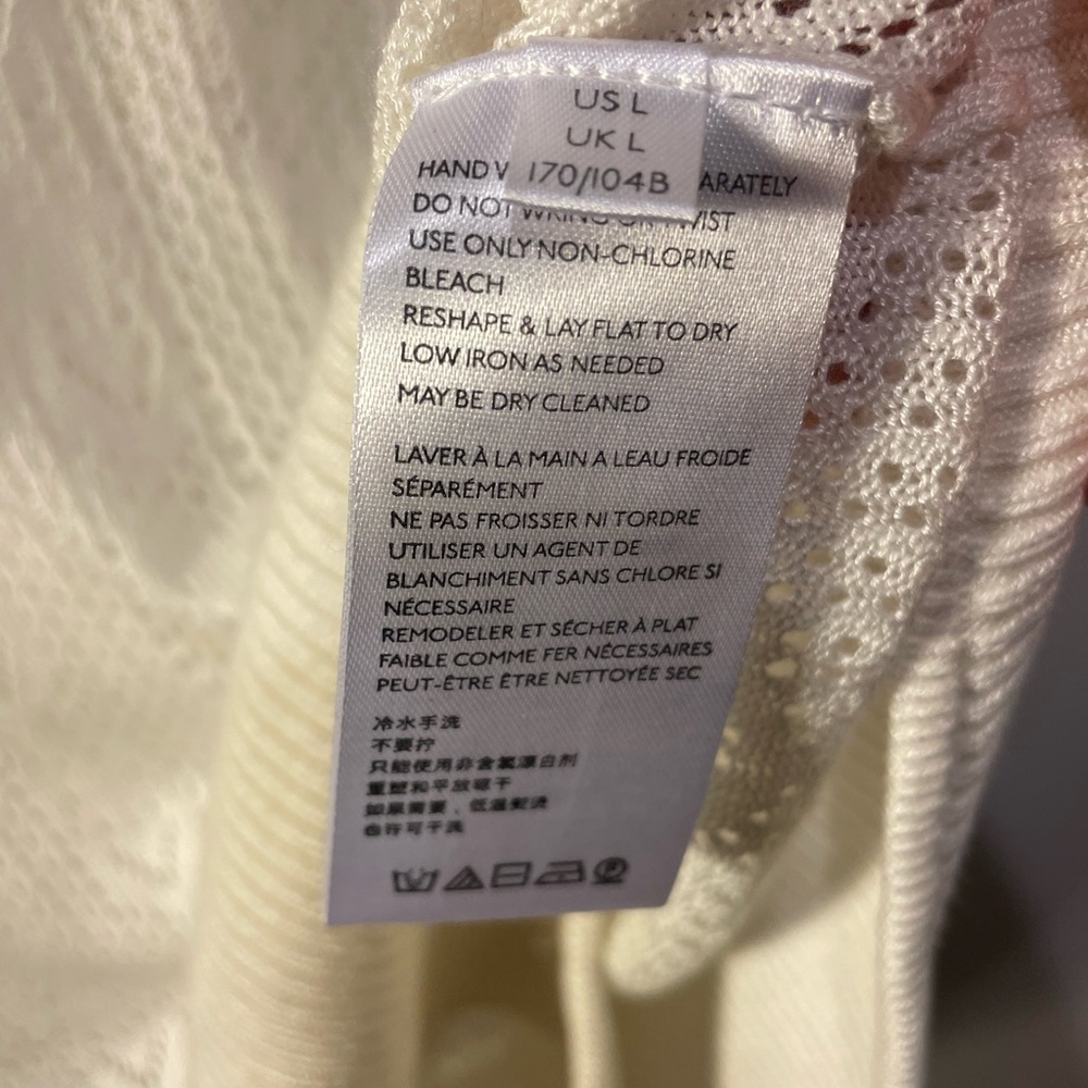 Free People Intimately Free Smile French Vanilla Sunday Best Bodysuit Size Large - Picture 13 of 14